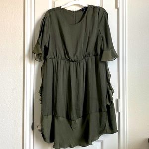 Who What Wear Olive Green dress